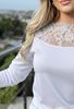 Picture of ELEGANT TOP WITH LACE DESIGNED COLLAR